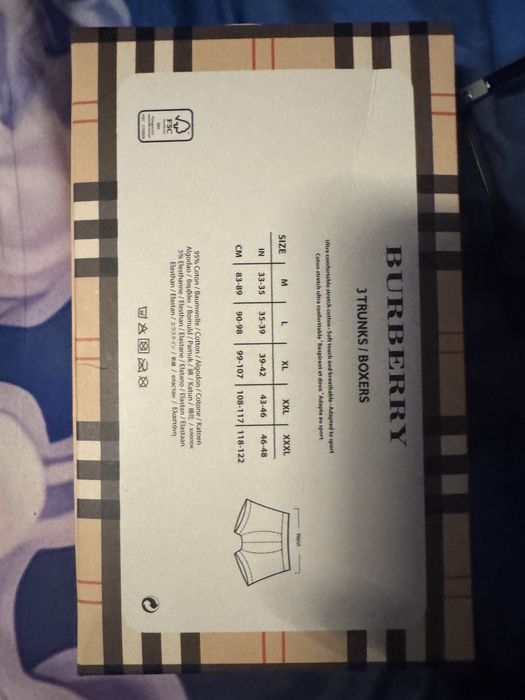Meskie bokserki burberry
