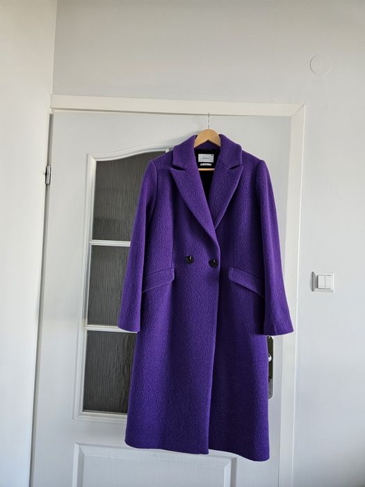 Płaszcz wełniany Reserved rozmiar 36-38 plus czapka .