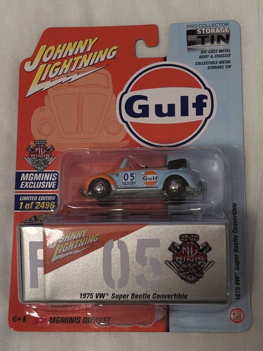 1975 Volkswagen Super Beetle Convertible 05 MG Minis Johnny Lightning
