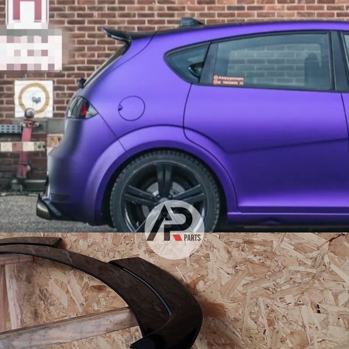 Seat Leon 1P Aileron Spoiler Cupra Preto brilhante