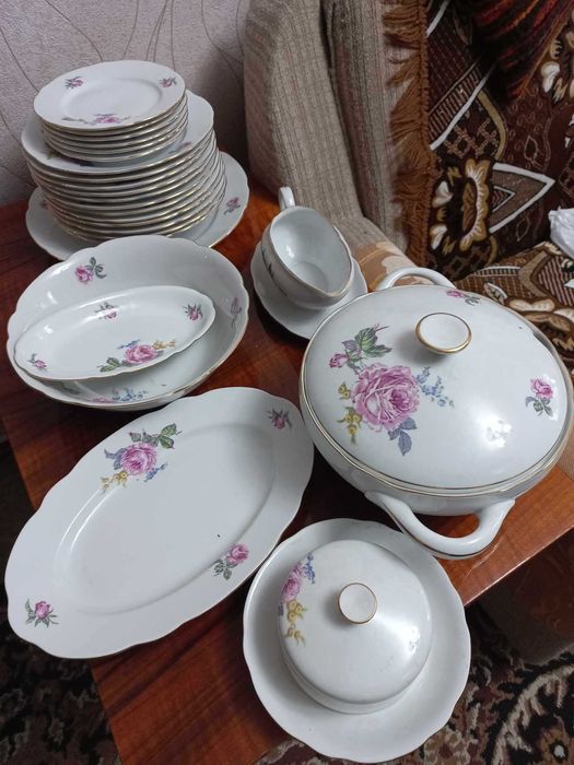 Столовый Сервиз Роза Богемия Чехословакия