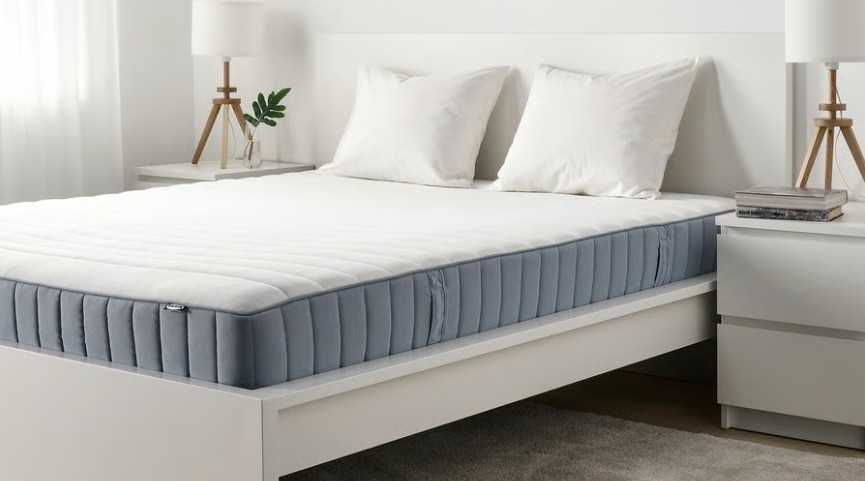 VALEVÅG Colchão molas ensacadas, firme, 160x200 – Como Novo