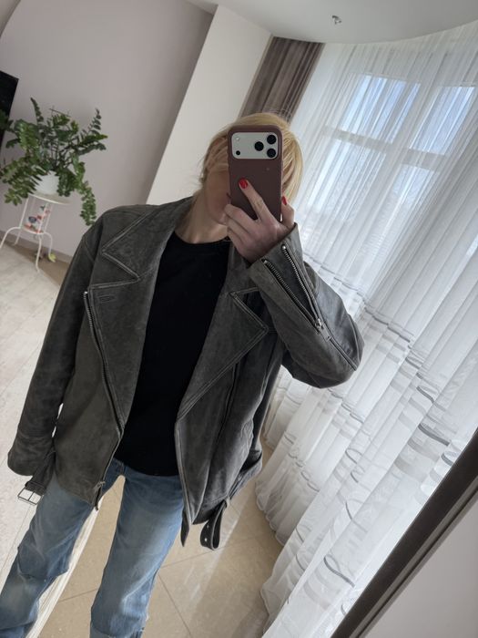Кожана куртка Zara