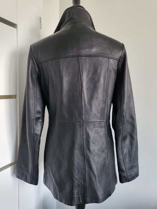 czarna skórzana kurtka marki Leather Man
