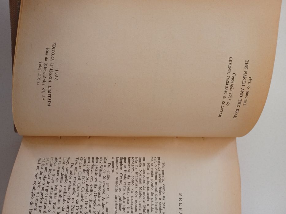 Livro Os Nus e os Mortos - Norman Mailer