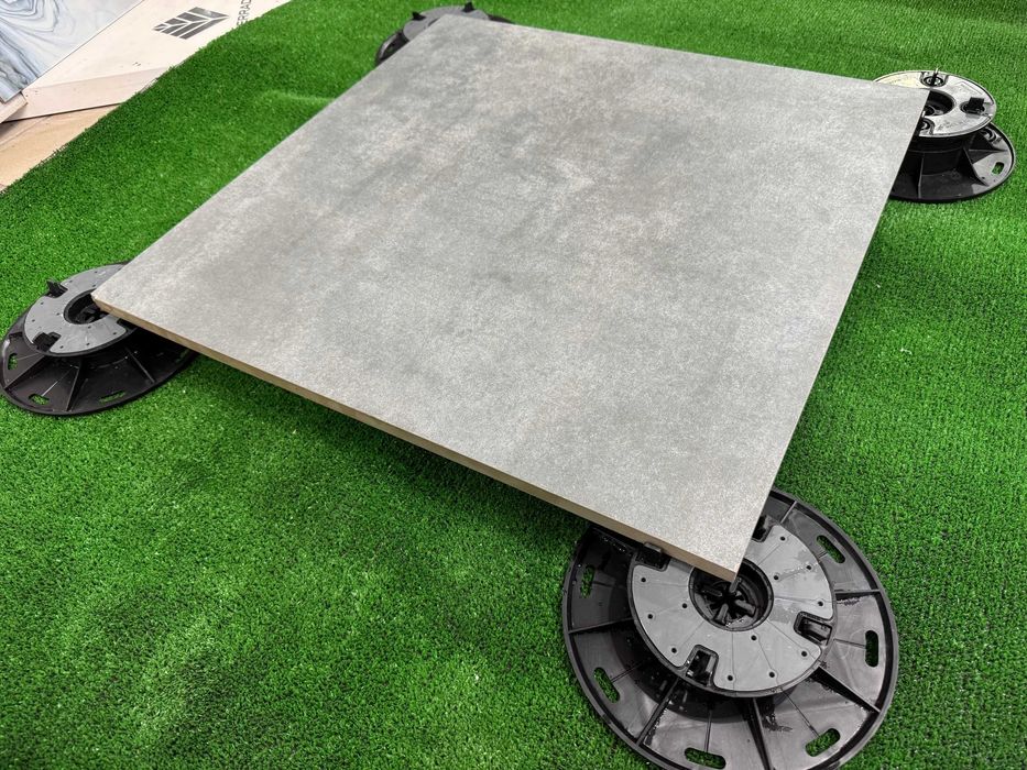 Gres tarasowy 60x60x2 cm 20mm szary beton płyta na taras ogród gat. 1