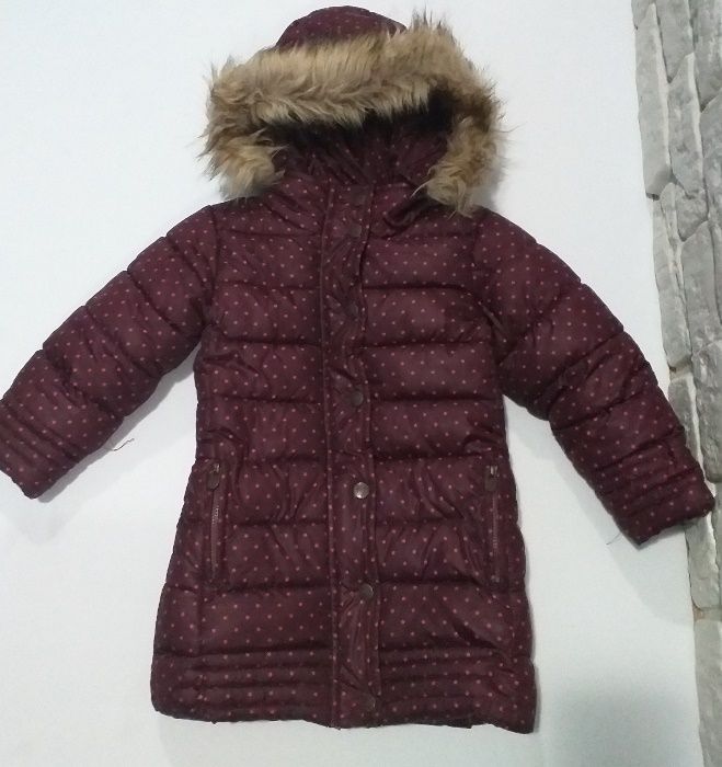 Kurtka zimowa fioletowa w gwiazdki Reserved roz 98