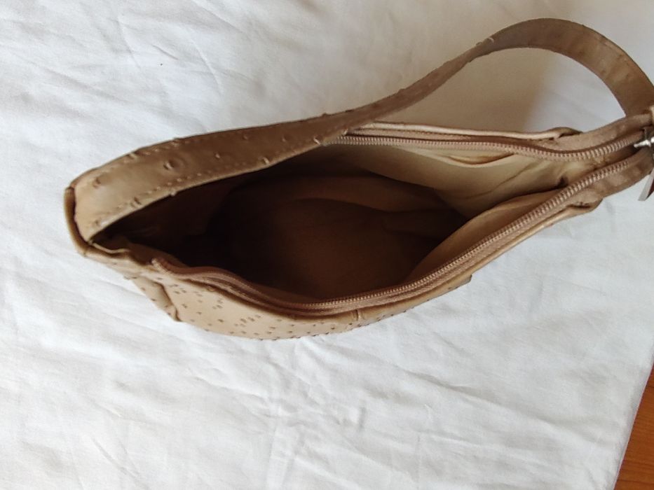 Torebka beżowa 25x15 cm