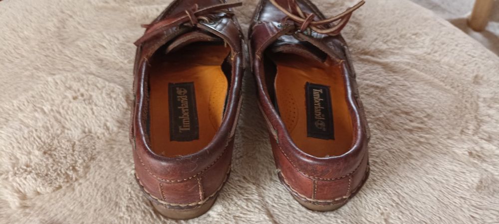 Moucassins em pele castanho de Sra