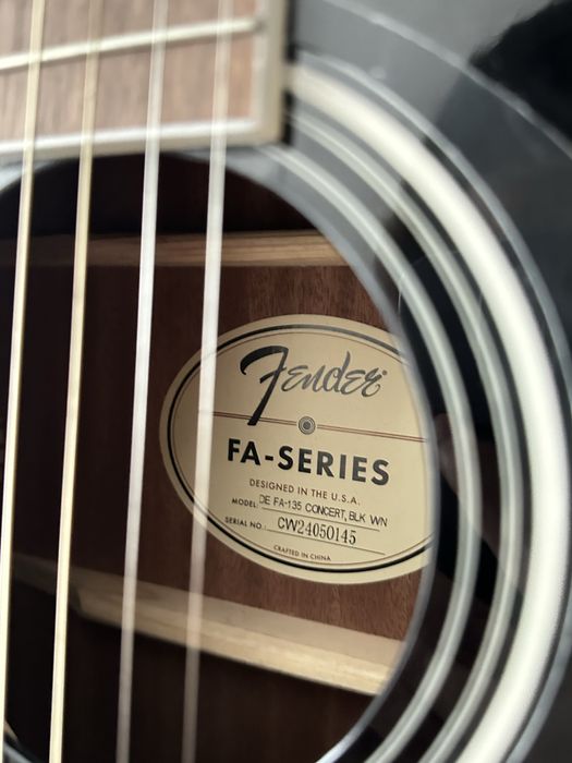 Акустична гітара Fender FA-135 Concert WN Black
