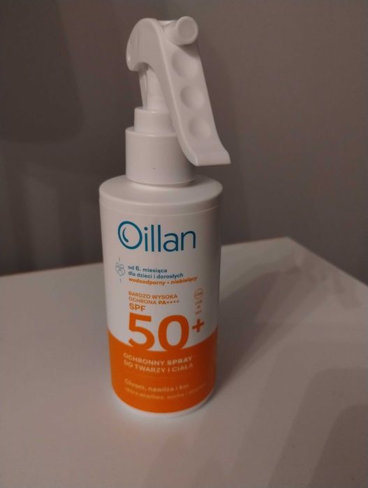 Oillan Ochronny spray Spf 50 do twarzy i ciała
