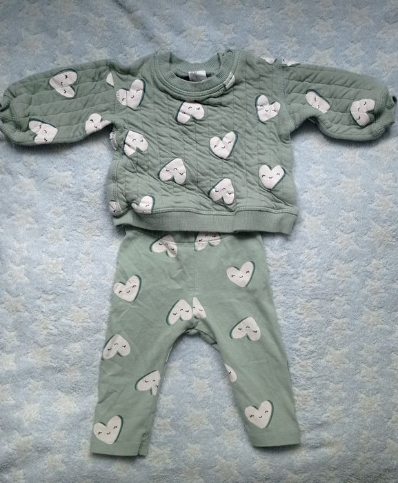 Komplet/zestaw/dres niemowlęcy H&M 68