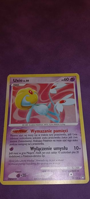 Pokemon TCG Uxie Holo w języku Polskim. Diament i Perła