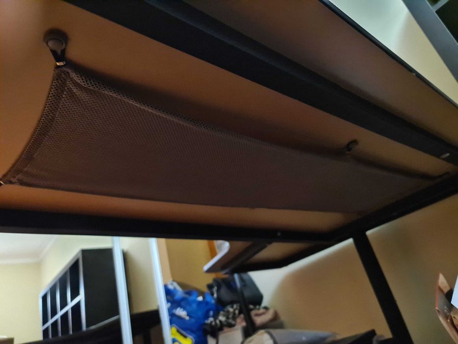 Vendo Secretária Escritório Preto/Castanho como nova