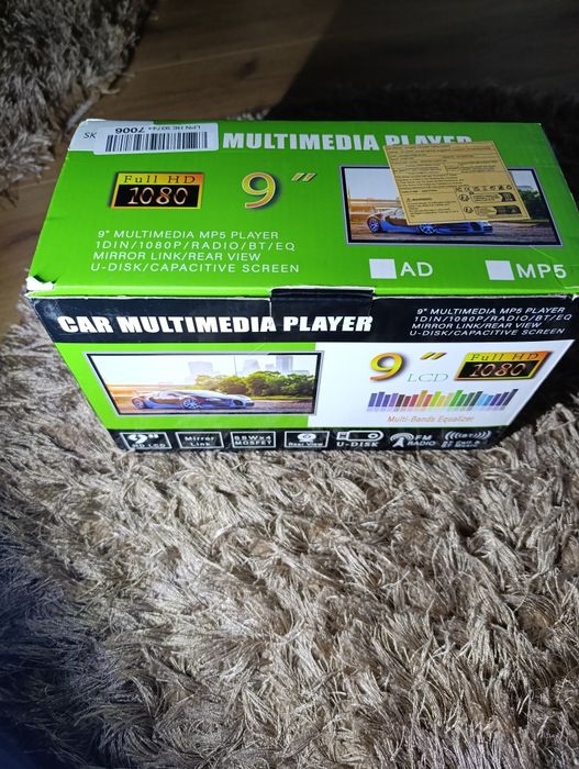 Автомагнітола 1дін 9"