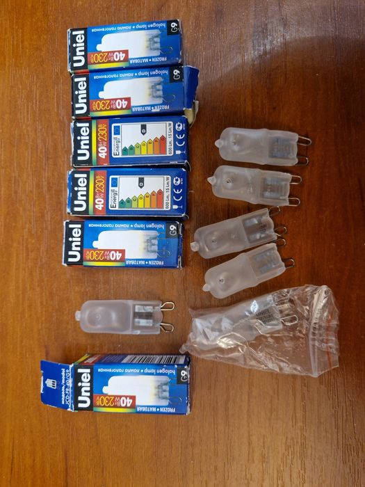 Лампочка галогенна капсульна Цоколь G9  Uniel 40В 230