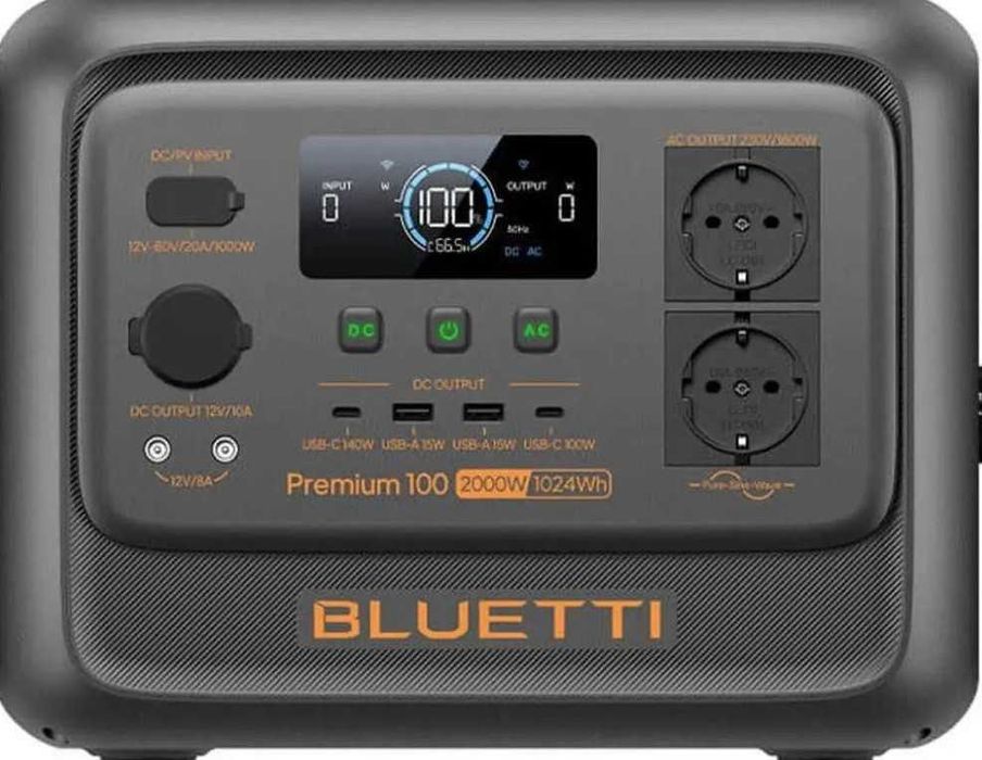 Зарядна станція BLUETTI Premium 100 v2 2000Вт (3600Вт), ємність 1024Вт