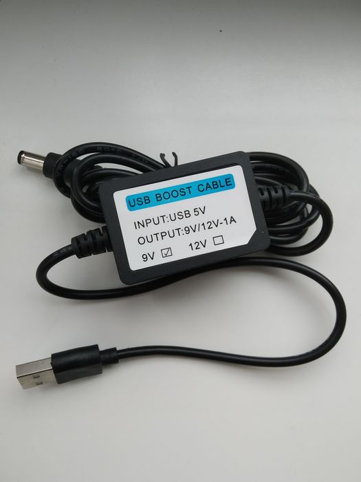 Кабель для роутера USB to DC 5,5х2,1 на 9v