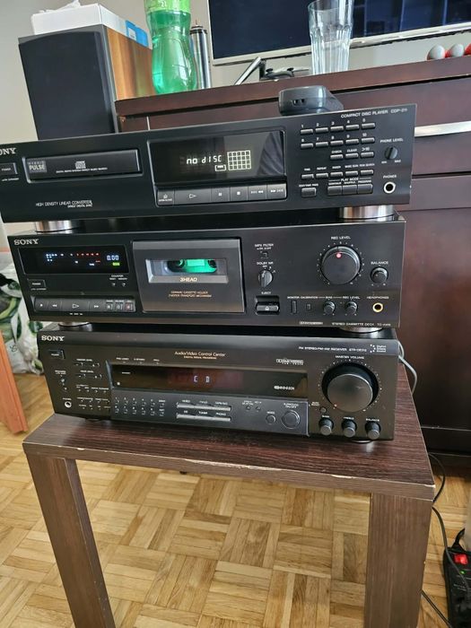 Zestaw SONY cd magnetofon i amplituner