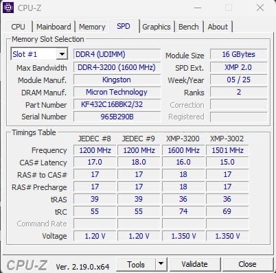 Оперативная память Kingston Fury ddr4 32gb (2x16) 3200MHz CL16