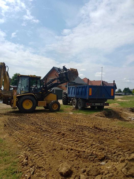 Usługi Koparko-ładowarką,koparką , ogrodzenia , drenaże