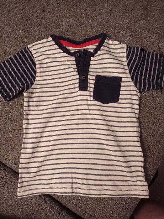 Bluzki z krótkim rękawem 86/92 4 szt (w tym 1 polo)