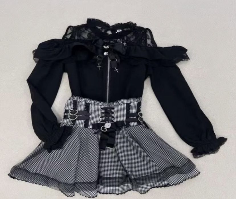 Комплект сет блуза+спідниця Jirai kei dark Lolita