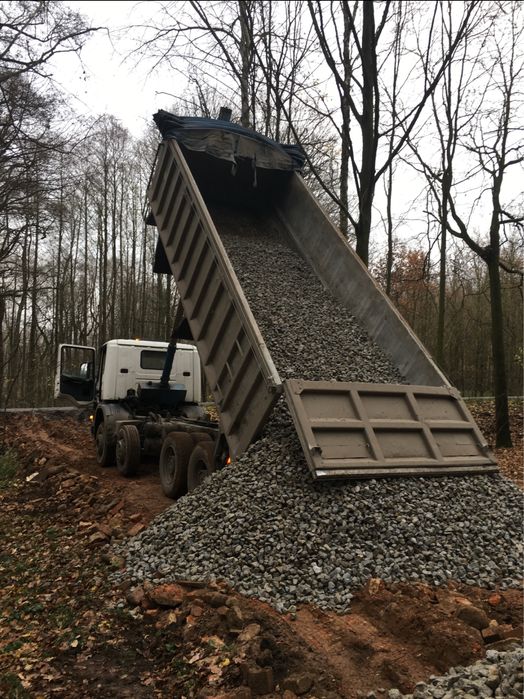 Kruszywa budowlane drogowe0-31 0-63  piasek tłuczeń kliniec transport