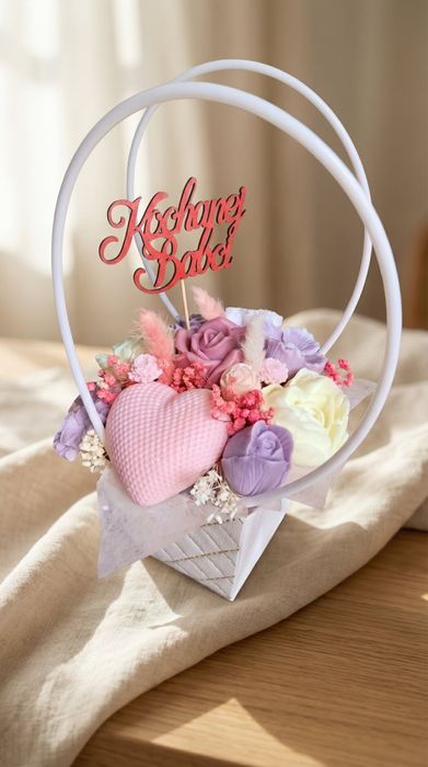 Dzień Babci i Dziadka Flowerboxy mydlane