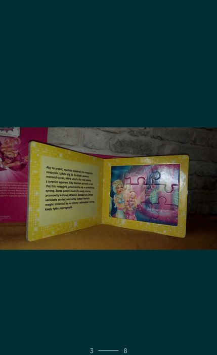 -Zestaw nowe2 książki,puzzle i formy do rysowania ksiezniczek