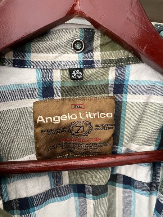 Koszula meska zielona bawelniana rozmiar XL Angelo Litrico