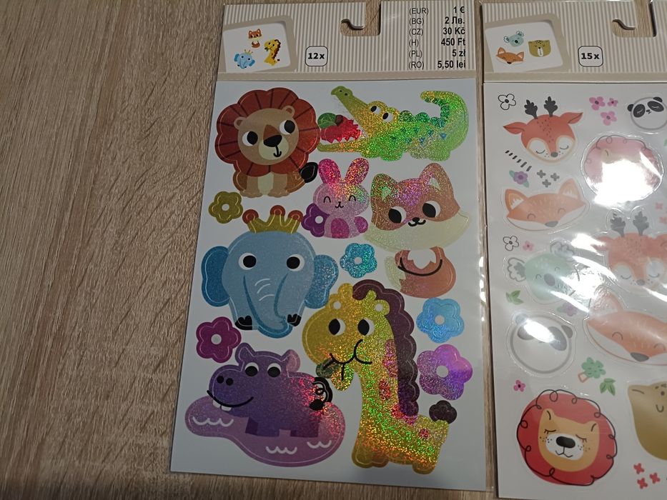 Zestaw naklejek dla dzieci, zwierzątka