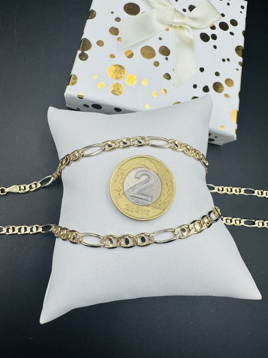 Nowy zloty lancuszek proba 585 waga 13,46g