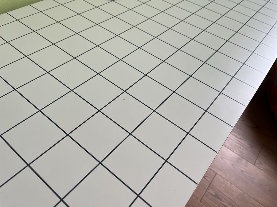 Biurko Micke Ikea białe kratka 105 50