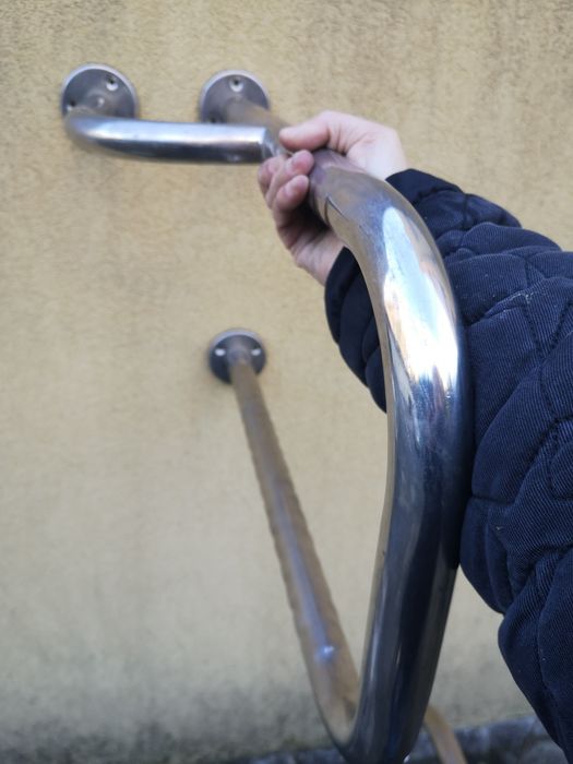 Barras de Apoio wc Fixas em Inox para sanita e lavatório