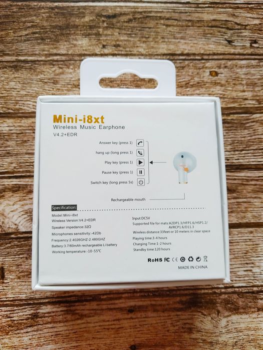 Беспроводной наушник Mini-8xt Bluetooth сенсорный