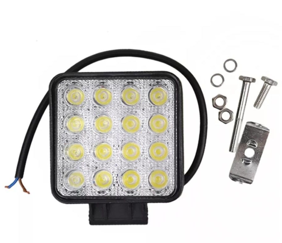 Світлодіодна LED 48вт фара балка люстра ПТФ квадратна кругла