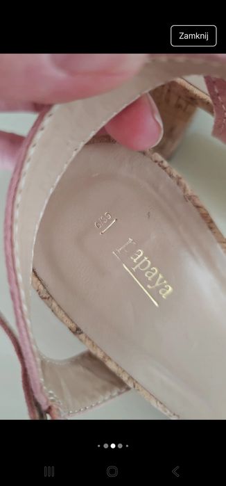 Buty sandałki 39 różowe