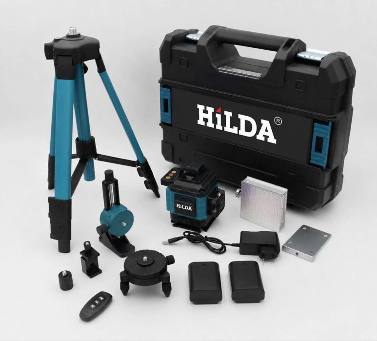 Лазерний рівень Hilda 4d з максимальним комплектом