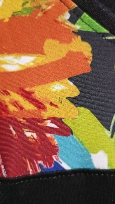 Bluzka, tunika, plus size, asymetryczna, kolorowa, 50/52/54/56