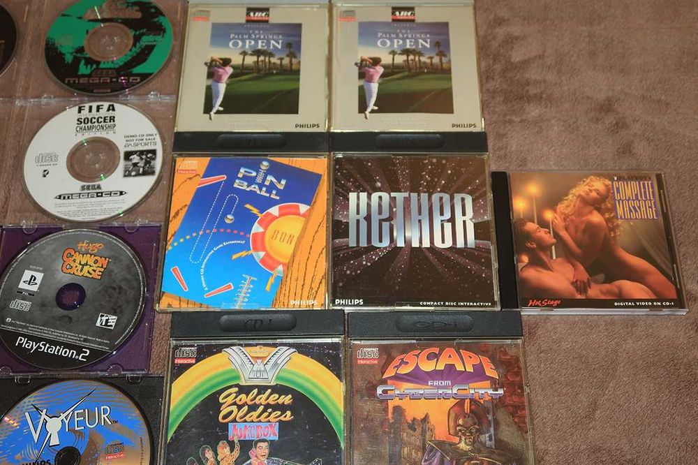 Jogos retro PC, Sega Mega CD,  CDI Philips Play Station PS2