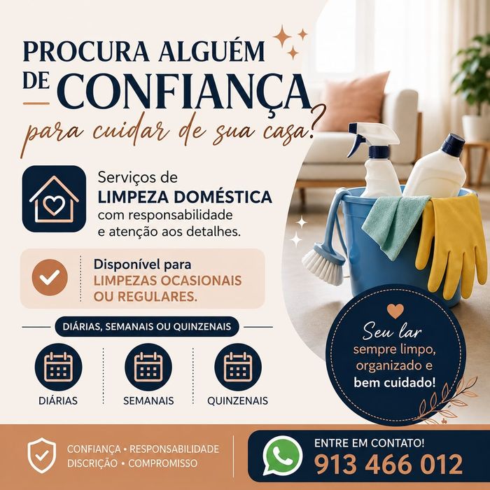 Trabalho de limpeza