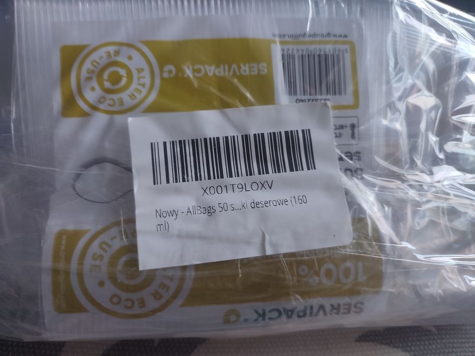 Kubki deserowe i łyżeczki nowe okazja na prezent