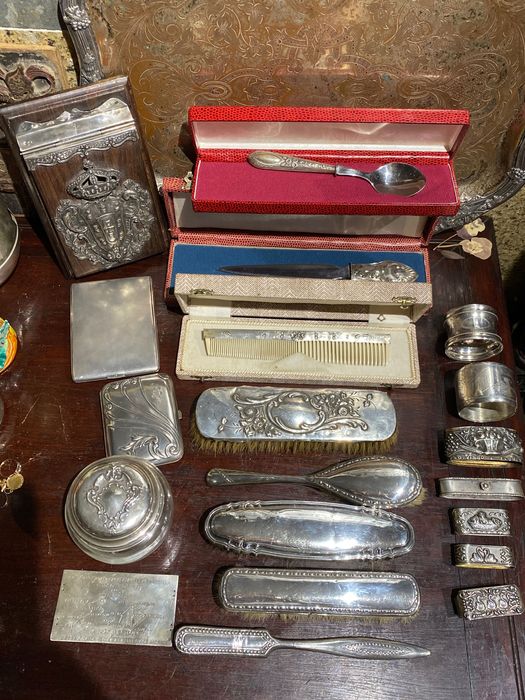 Artigos Prata Portuguesa Contrastada Javali Águia Antigo