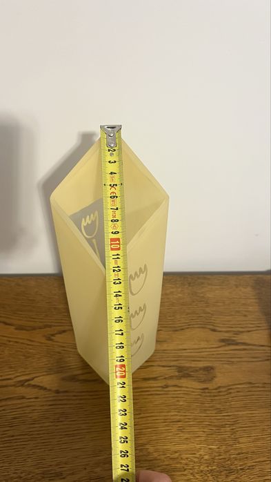 Flakon na kwiaty matowy kremowy