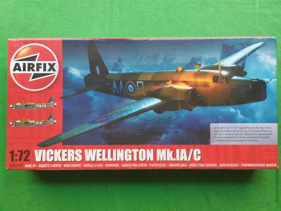 1/72 Airfix A08019 Vickers Wellington Mk.IC + Montex maxi mask canopy wheels RAF