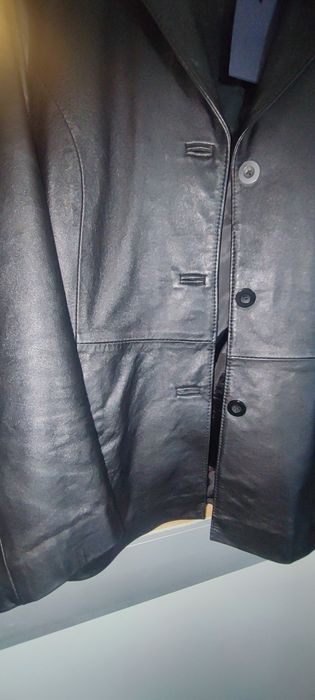 Casaco de pele preto