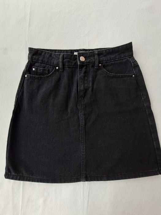 Czarna dżinsowa spódnica mini Denim Co. | Rozmiar 36 (S) | Stan JAK NOWA