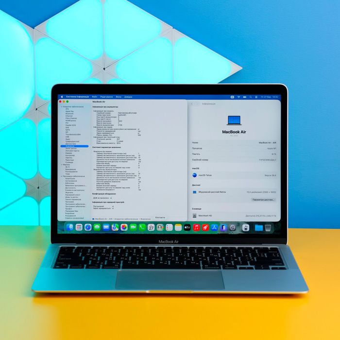 Ноутбук Apple MacBook Air 13" Silver (162539) Б/У З ГАРАНТІЄЮ