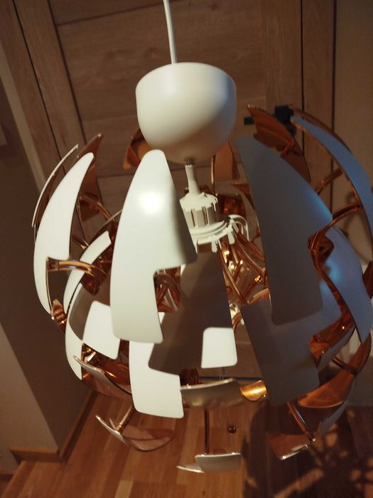 IKEA PS 2014 Lampa wisząca, biały/kolor miedziany